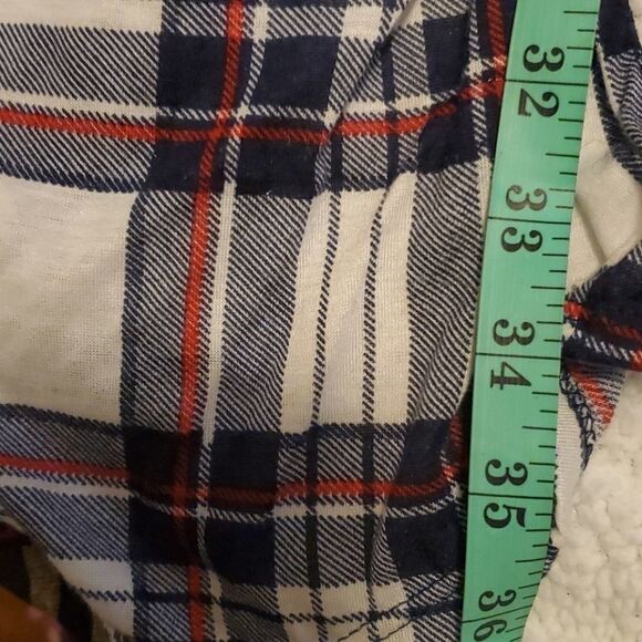  Don't Stop Believing plaid polyester button tunic - Picture 11 of 13